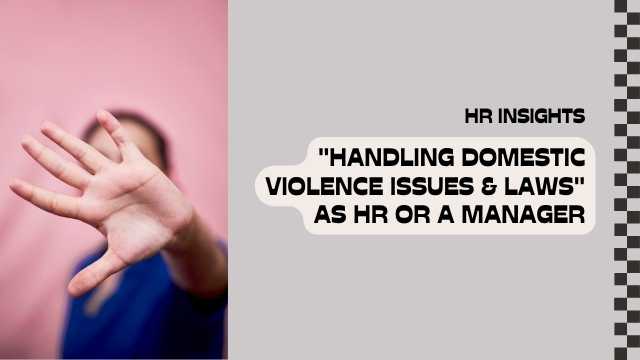 Handling Domestic Violence Effectively
